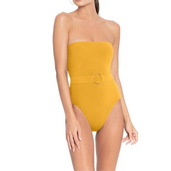 Robin Piccone Luca Bandeau Belted One Piece Swim - Picture 3 of 10
